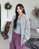 Vero Seersucker Stripe Shirt