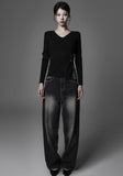 Flynn V-neck button knit