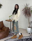 Nez Damage Bermuda Denim Pants