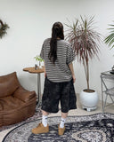 Caned Stripe Short Sleeve T-shirt