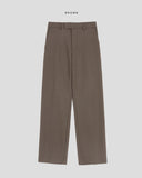 Enti brushed semi-wide slacks