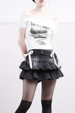 Plimer shirring off-shoulder t-shirt