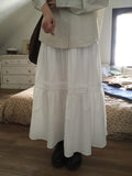 Kanzi Banding Shirring Long Skirt