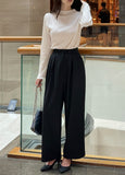 Mello Half-Neck Pleated T Blouse