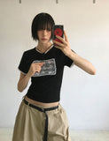 ROSE LACE HALF T