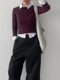 Striped Three Quarter T-shirt