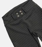 Antique button bootcut slacks