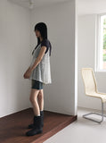 Newco ribbon strap see-through bustier sleeveless