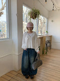 [unisex] Pihyo Carpenter Balloon Denim Wide Pants