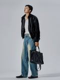 Real point brush denim