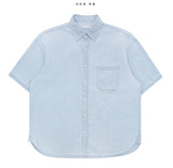 Laure short sleeve denim shirt