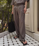 Morris Linen Belted Wide Slacks