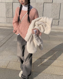 Ari lip neck loose fit knit