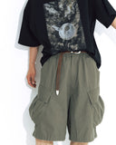 [AG] Rib stop Cargo Half Pants