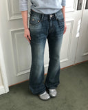 Lopa Bootcut Washed Denim Pants