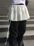 Rogu Frill Layered Mini Wrap Skirt