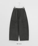 Calcott Cargo Brushed Banding Balloon Wide Pants