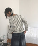 Conte Stripe Overfit Long Sleeve T-Shirt