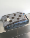 Loltz Dot Color Matching Wool Angora Fur Muffler