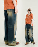 Rip Off Washing Denim Pants