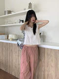 Tera Pink Two-Way Jogger Wide Cargo Pants
