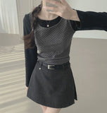 Dot Ribbon String Layered Unique Sleeveless