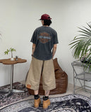 Weave Reverse Patch Bermuda Shorts
