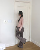 Winco Velvet Tiered Layered Skirt Pants