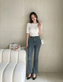 Maillo Lip Neck Half Sleeve Basic Knit