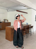 Kyukaton Summer Raw Denim Wide Pants