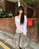 Dina Lace Ribbon Adjustable Cap Sleeveless Top