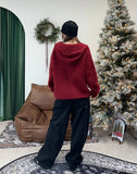 Lapel wide cotton pants