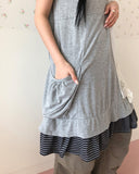 Lipf Pocket Sleeveless One Piece