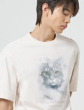 Big Cat Drawing T-Shirt