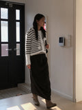 [Fur lining] Reveal vintage belt shirring suede 3cm middle boots