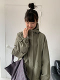 Reget Hood Long Bomber Jacket
