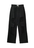Heavy Damage Black Denim