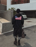 Flag Printing Hood Zip-Up