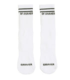 Red Flower Smile Logo Socks