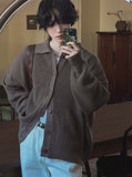 Hachi warmer balloon collar cardigan