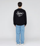Lettering autograph back logo sweatshirt