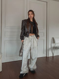 Dirty Painting Line Wide Pants