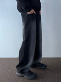 Highlight Washed Wide Black Denim