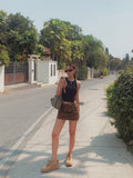 Pudded Cotton Bike Skirt