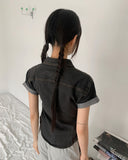 Rad slim fit pocket washed denim shirt