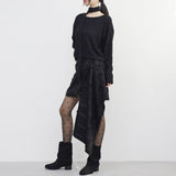 Dodo Unbalanced Midi Skirt