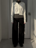 Unbalanced Knit Crop Cardigan