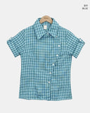 New Mal Check Short Sleeve Roll-up Shirt
