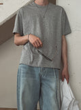 Mood Basic Crop Short Sleeve T-shirt