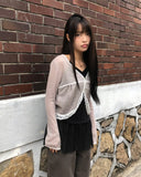 Haju Lace Layered Long Halter Sleeveless